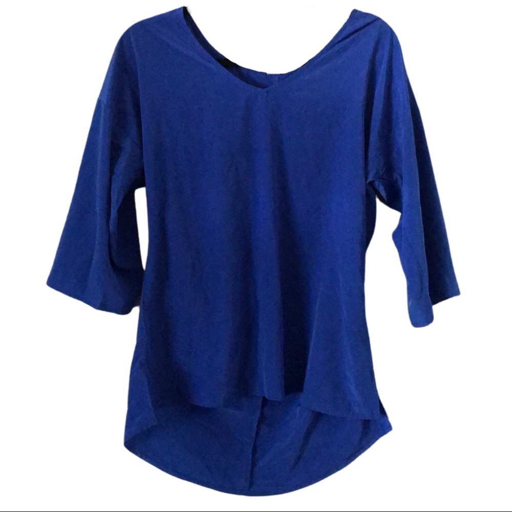 Royal Blue Quarter Sleeve Old Navy Blouse